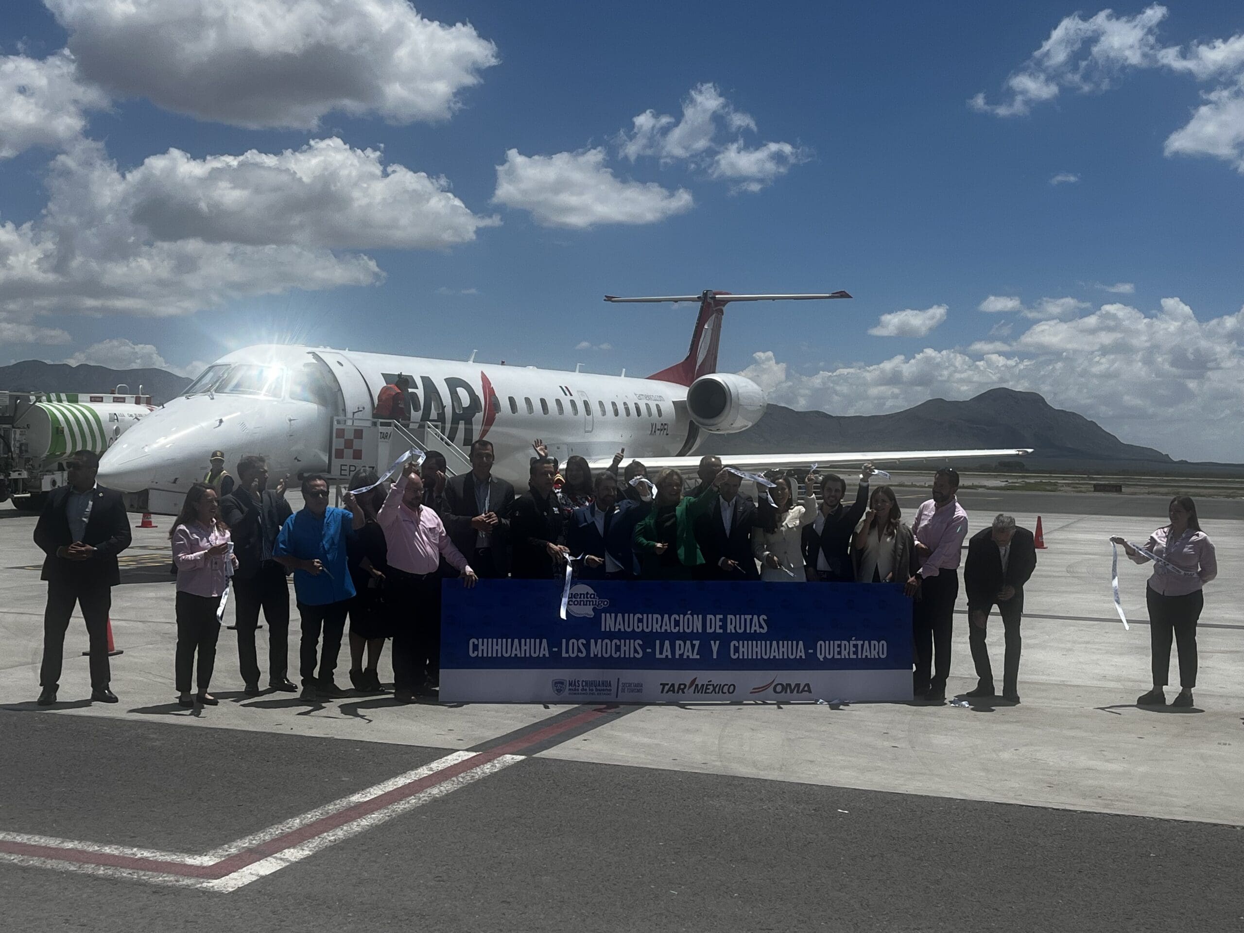 Inaugura Maru Campos dos nuevas rutas aéreas 
