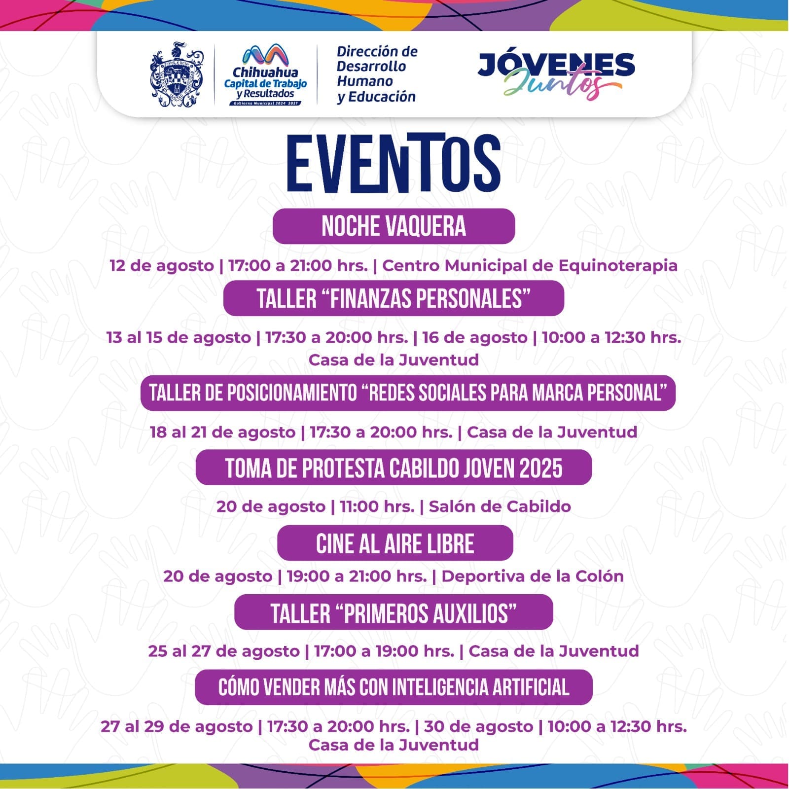 Invita Municipio a actividades por el «Mes de la Juventud»