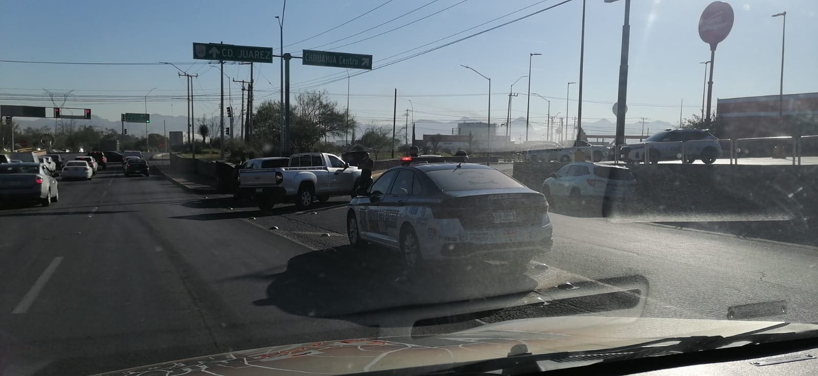 Choque en avenida Homero provoca afectaciones viales al norte de la capital