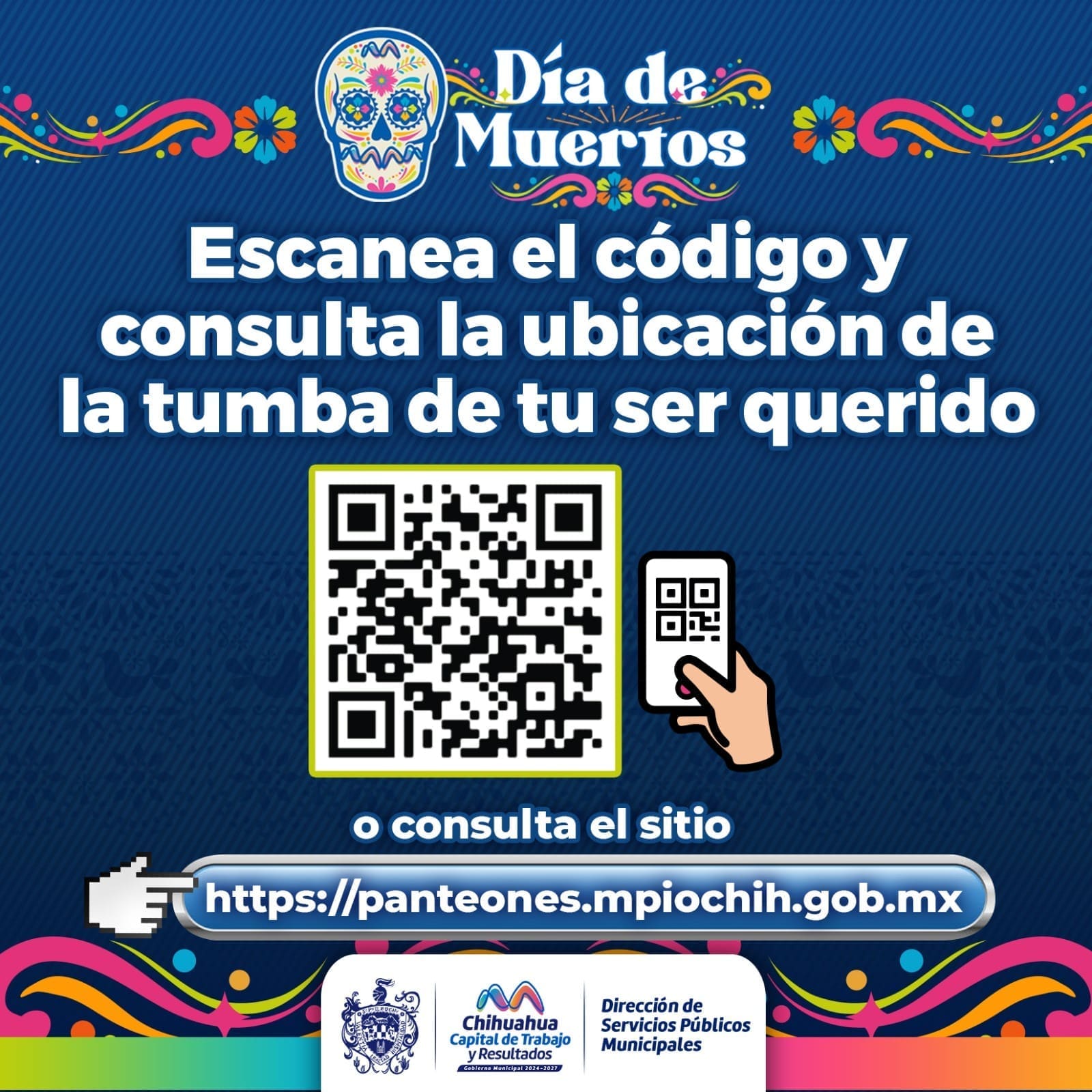 ¿Irás al panteón este fin de semana? Checa este QR y ubica la tumba de tu ser querido