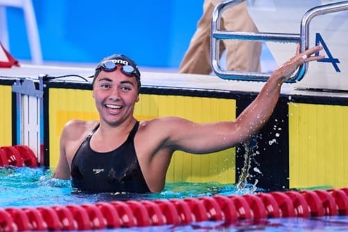 Nadadora chihuahuense le da a México la medalla 100 de oro en JCC Santo Domingo 2026